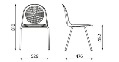 Wymiary krzesła Amigo