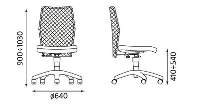 Wymiary krzesła Picolo