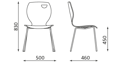 Wymiary krzesła Cappucino