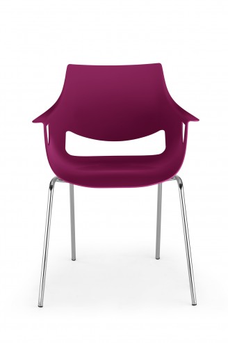 Krzesło Fano chrome mat fioletowe