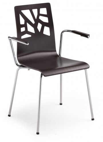 Krzesło VERBENA ARM chrome 1033